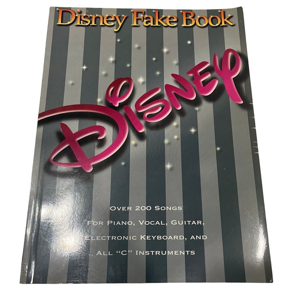 Disney Fake Book 1997 Hal Leonard 200+ Songs Piano Vocal Guitar Sheet Music